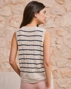 Point|T-shirts Et Hauts-Polin et moi Haut rayé Lea Marin