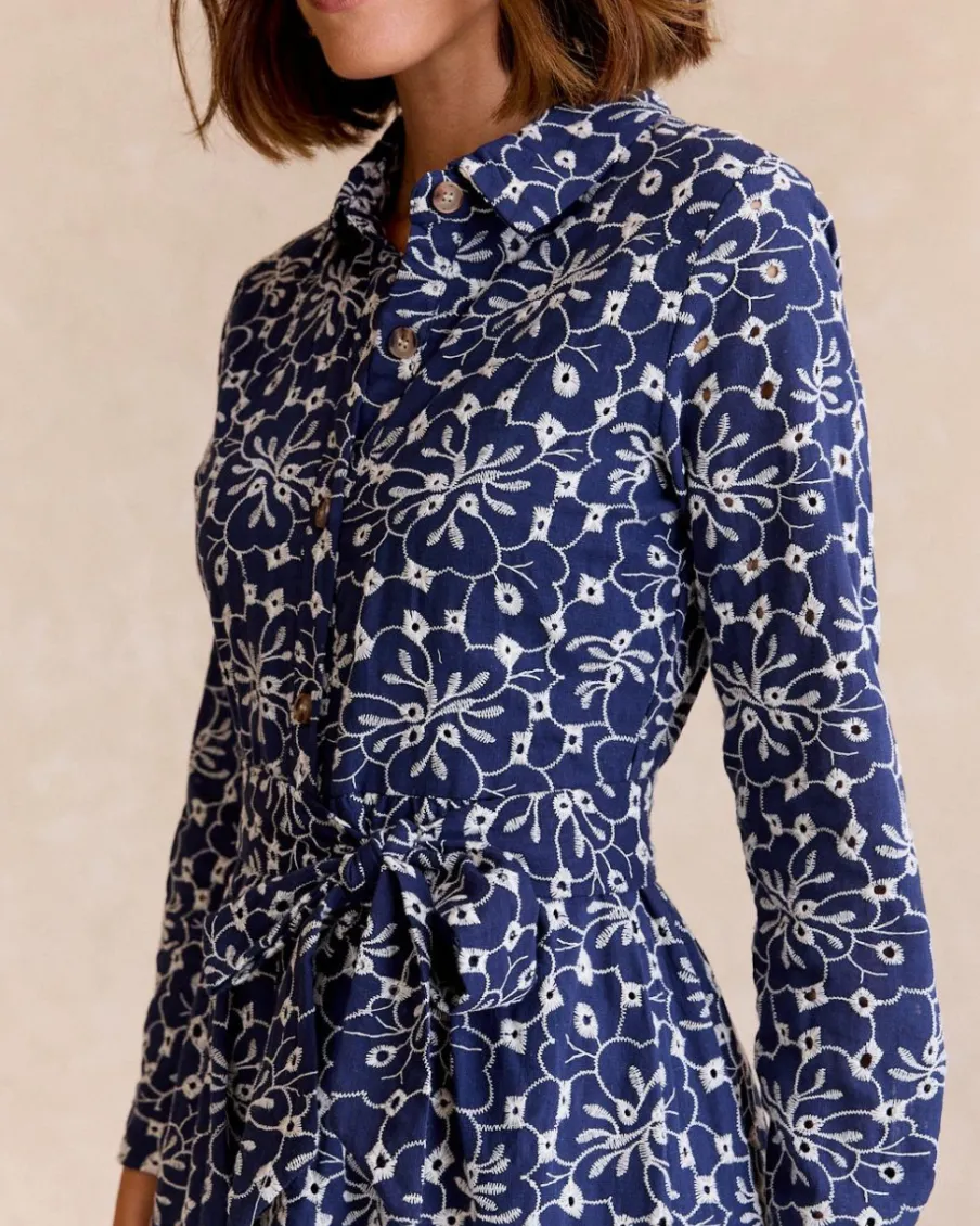 Maternité|Robes Et Combinaisons-Polin et moi Isa Robe Brodée denim