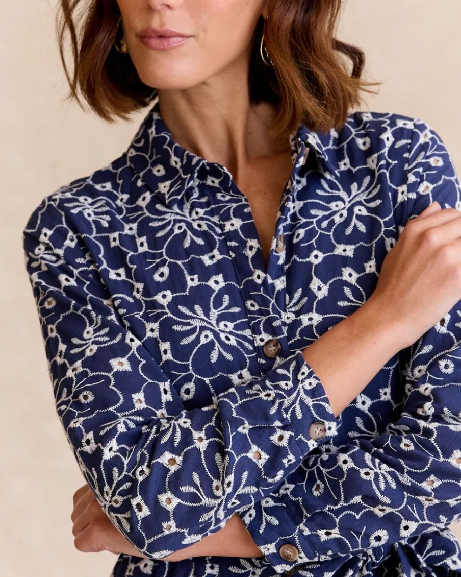 Maternité|Robes Et Combinaisons-Polin et moi Isa Robe Brodée denim