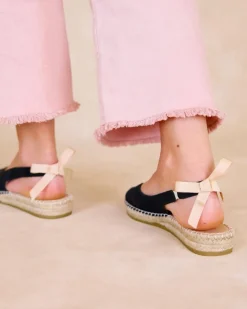 Espadrilles-Polin et moi Kaia Bow Espadrille noir