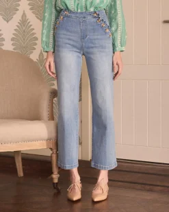 Pantalon-Polin et moi Lili Jean à volants DENIM