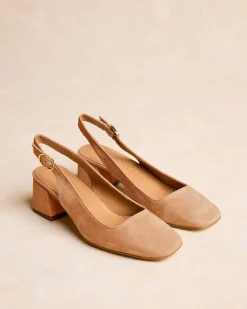 Talons Hauts-Polin et moi Luisa Slingback Chaussure beige