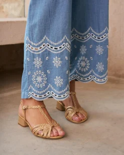 Pantalon-Polin et moi Mara Pantalon en brodé DENIM