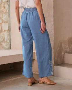 Pantalon-Polin et moi Mara Pantalon en brodé DENIM
