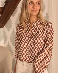 Maternité|Chemisiers Et Chemises-Polin et moi Mariela imprimer chemisier CARREAU