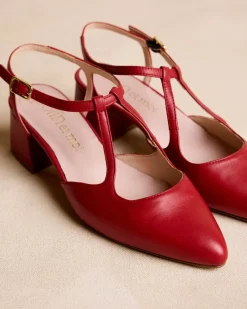 Talons Hauts-Polin et moi Mary Jane Détails Nyma ROUGE