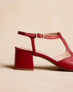 Talons Hauts-Polin et moi Mary Jane Détails Nyma ROUGE