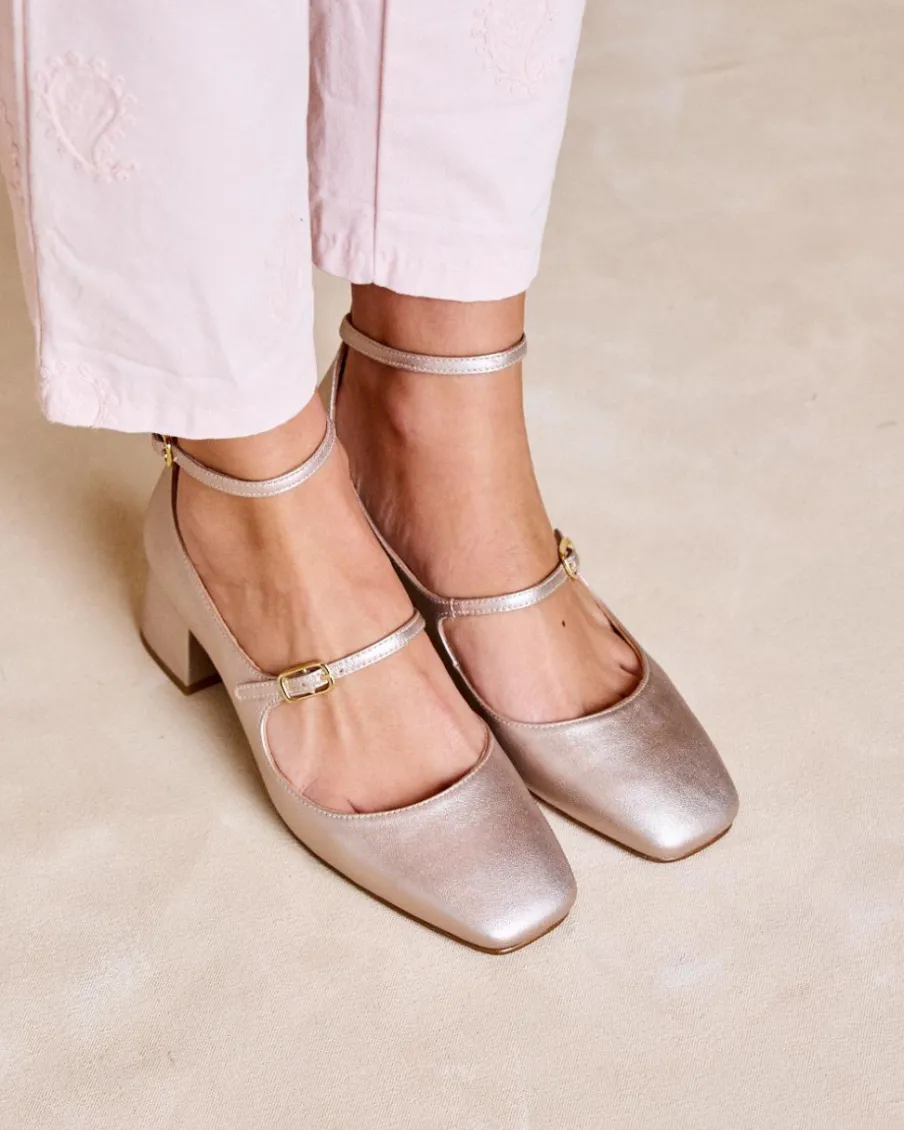 Talons Hauts-Polin et moi Mary Jane Ilia argent