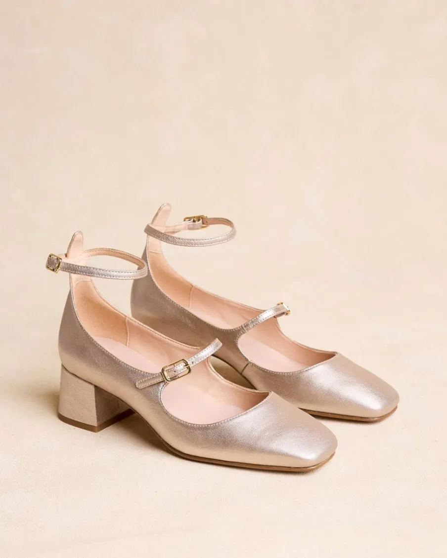 Talons Hauts-Polin et moi Mary Jane Ilia argent