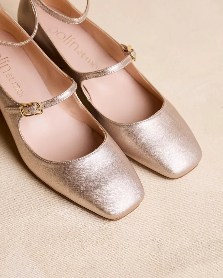 Talons Hauts-Polin et moi Mary Jane Ilia argent