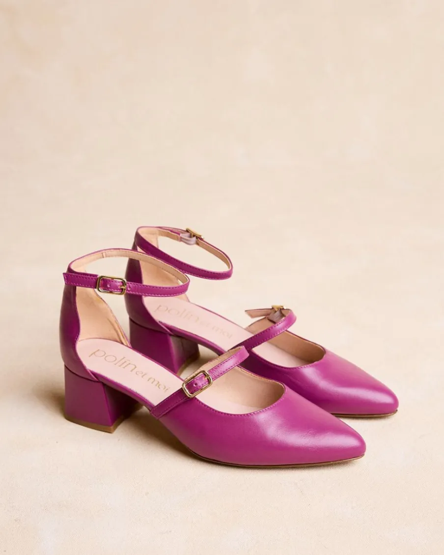 Talons Hauts-Polin et moi Mary Jane Tiras Leena Pourpre