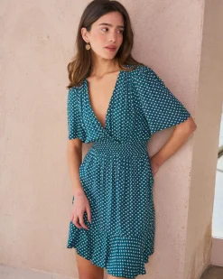 Robes Et Combinaisons-Polin et moi Michelle imprimer Robe VERTFORÊT