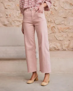 Pantalon-Polin et moi Nerine Flare Pantalon en denim Rose