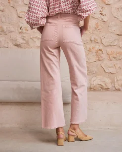 Pantalon-Polin et moi Nerine Flare Pantalon en denim Rose