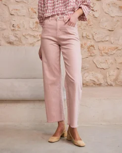 Pantalon-Polin et moi Nerine Flare Pantalon en denim Rose