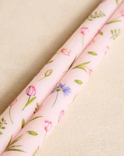 Domicile-Polin et moi Pack de bougies Gilvia Flower Rose