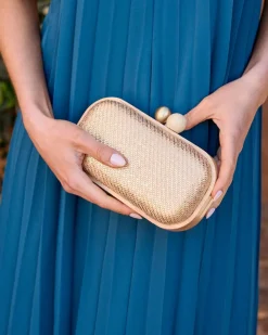 Sacs-Polin et moi Pochette Bruna Gold Or