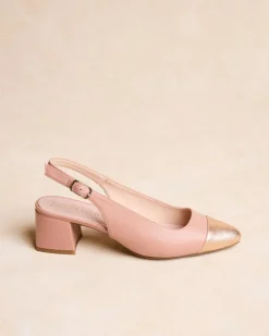 Talons Hauts-Polin et moi Pointe Teyla Slingback Rose