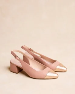 Talons Hauts-Polin et moi Pointe Teyla Slingback Rose
