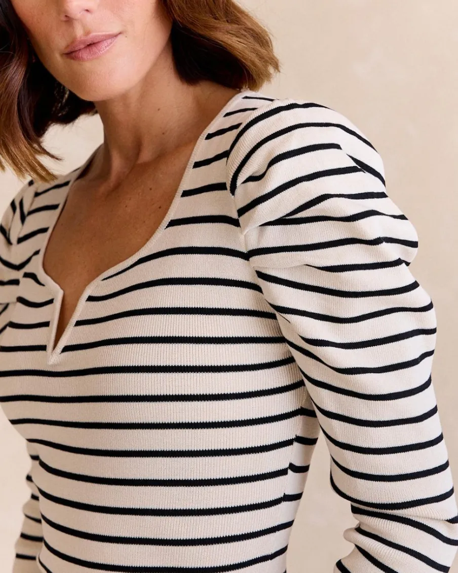 Point|Cardigans Et Pulls-Polin et moi Pull à rayures Lupita Cru