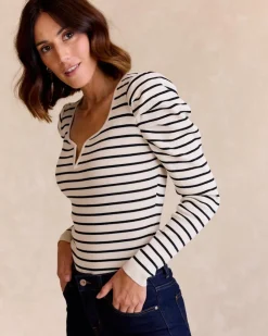 Point|Cardigans Et Pulls-Polin et moi Pull à rayures Lupita Cru