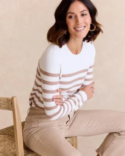 Point|Cardigans Et Pulls-Polin et moi Pull rayé Eugenia Cru