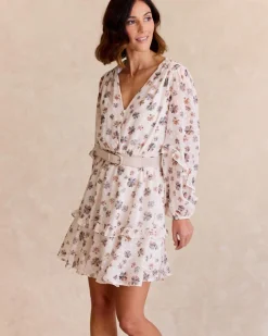 Robes Et Combinaisons-Polin et moi Robe à fleurs thaïlandaises Cru