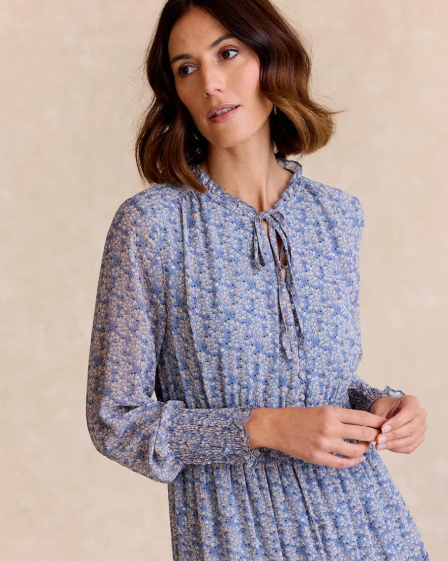 Maternité|Robes Et Combinaisons-Polin et moi Robe Azula Flowers Céleste