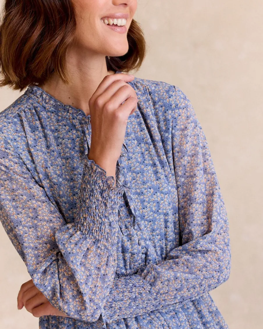 Maternité|Robes Et Combinaisons-Polin et moi Robe Azula Flowers Céleste