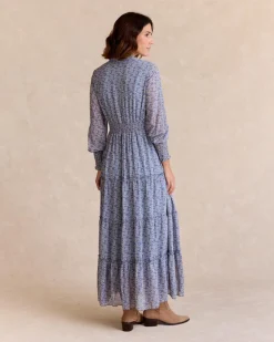 Maternité|Robes Et Combinaisons-Polin et moi Robe Azula Flowers Céleste