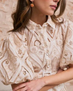 Robes Et Combinaisons-Polin et moi Robe ceinture Abi BEIGE