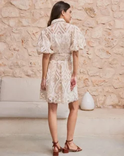 Robes Et Combinaisons-Polin et moi Robe ceinture Abi BEIGE