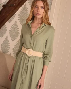 Maternité|Robes Et Combinaisons-Polin et moi Robe chemise Devon Eucalyptus