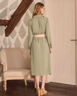 Maternité|Robes Et Combinaisons-Polin et moi Robe chemise Devon Eucalyptus
