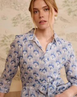 Robes Et Combinaisons-Polin et moi Robe chemise en jean Bethsabe denim