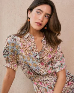 Robes Et Combinaisons-Polin et moi Robe courte Eleanor Cru