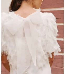 Mariée-Polin et moi Robe de mariée lavande blanc