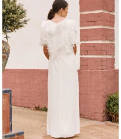 Mariée-Polin et moi Robe de mariée lavande blanc