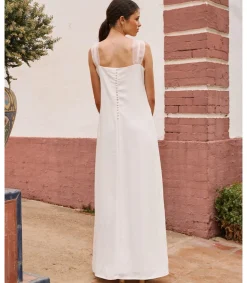 Mariée-Polin et moi Robe de mariée lavande blanc