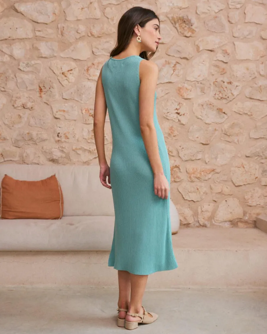 Maternité|Point-Polin et moi Robe dos nu Anaïs Turquoise