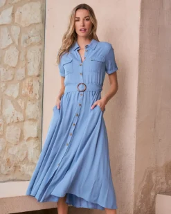 Maternité|Robes Et Combinaisons-Polin et moi Robe en jean Ippa DENIM