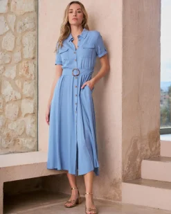 Maternité|Robes Et Combinaisons-Polin et moi Robe en jean Ippa DENIM