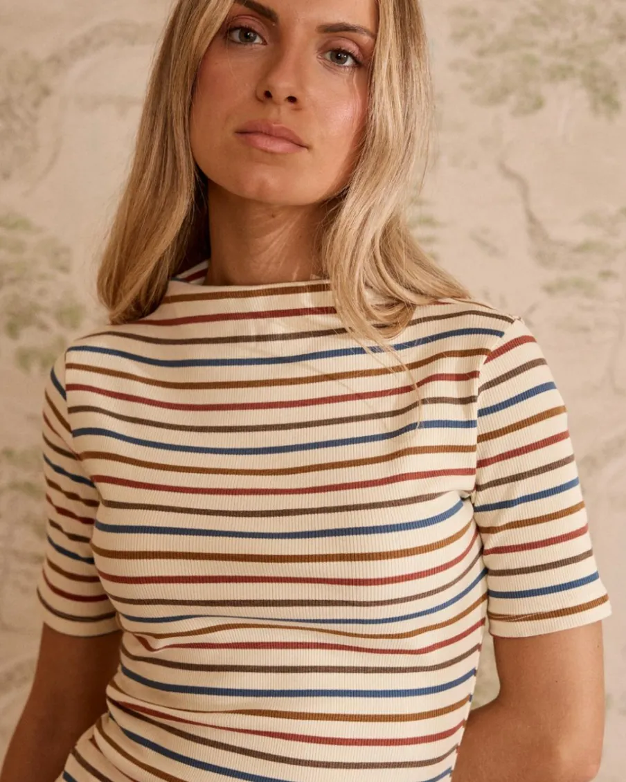 Maternité|Point-Polin et moi Robe en maille rayée Mirena Cru