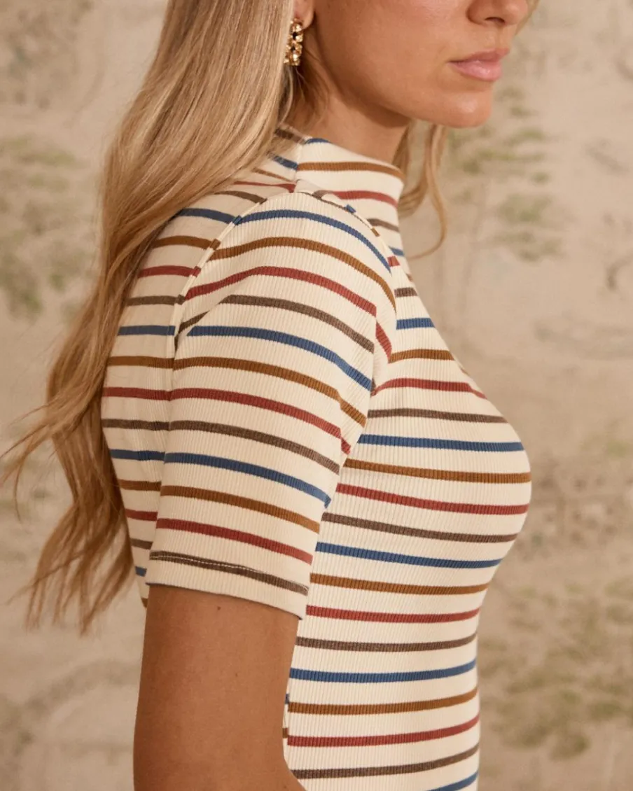 Maternité|Point-Polin et moi Robe en maille rayée Mirena Cru