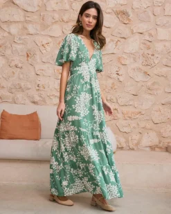 Robes Et Combinaisons-Polin et moi Robe longue Olenka Vertémeraude