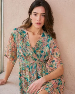 Robes Et Combinaisons-Polin et moi Robe longue Olivette Vertémeraude