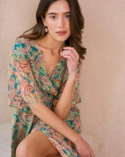 Robes Et Combinaisons-Polin et moi Robe longue Olivette Vertémeraude