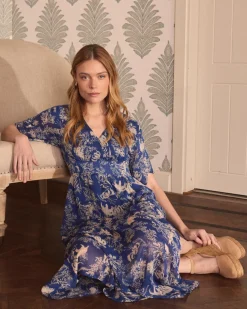 Maternité|Robes Et Combinaisons-Polin et moi Robe Maxi Klein BleuKlein