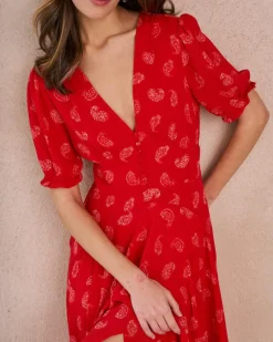 Robes Et Combinaisons-Polin et moi Robe Maxi Vivienne ROUGE