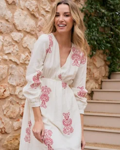 Robes Et Combinaisons-Polin et moi Robe midi Mel Cru